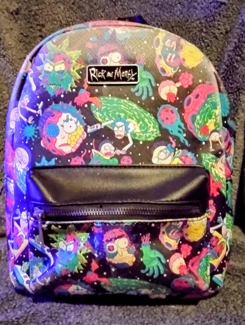 Bioworld Adult Swim Rick And Morty Mini Backpack